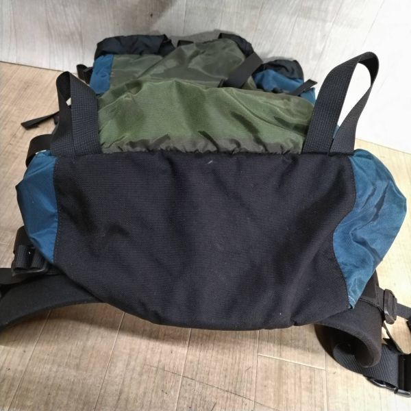 K635-ST9-490 mont-bell モンベル CHACHAPACK45 チャチャパック45 ZERO POINT 45L リュックサック バックパック グリーン/ブルー ⑥_画像9