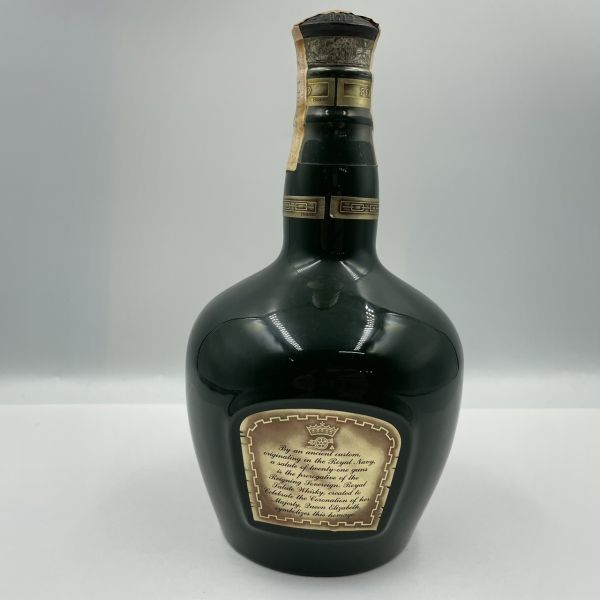 ALC158-J013337-3 ROYAL SALUTE ロイヤルサルート 21年 スコッチ ウイスキー 保存袋 陶器 グリーンボトル 700ml 40% 未開栓 ③K_画像4