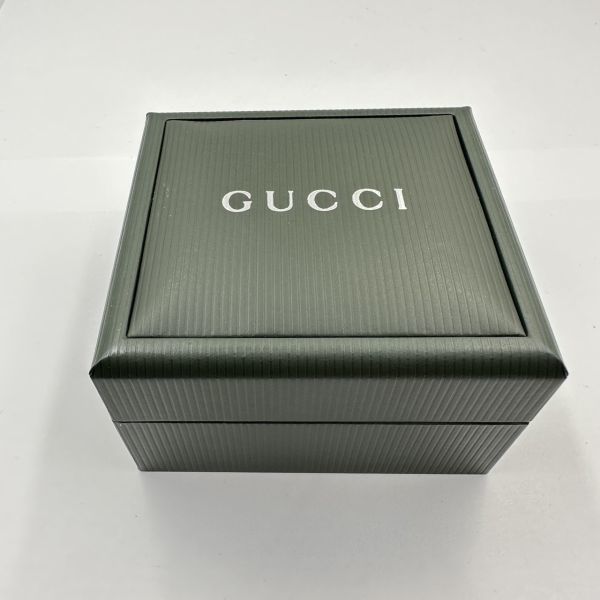 L137-SK12-221 GUCCI グッチ 5500M クォーツ デイト シルバー文字盤 3針 アナログ メンズ 腕時計 約35mm 箱付き ①_画像8