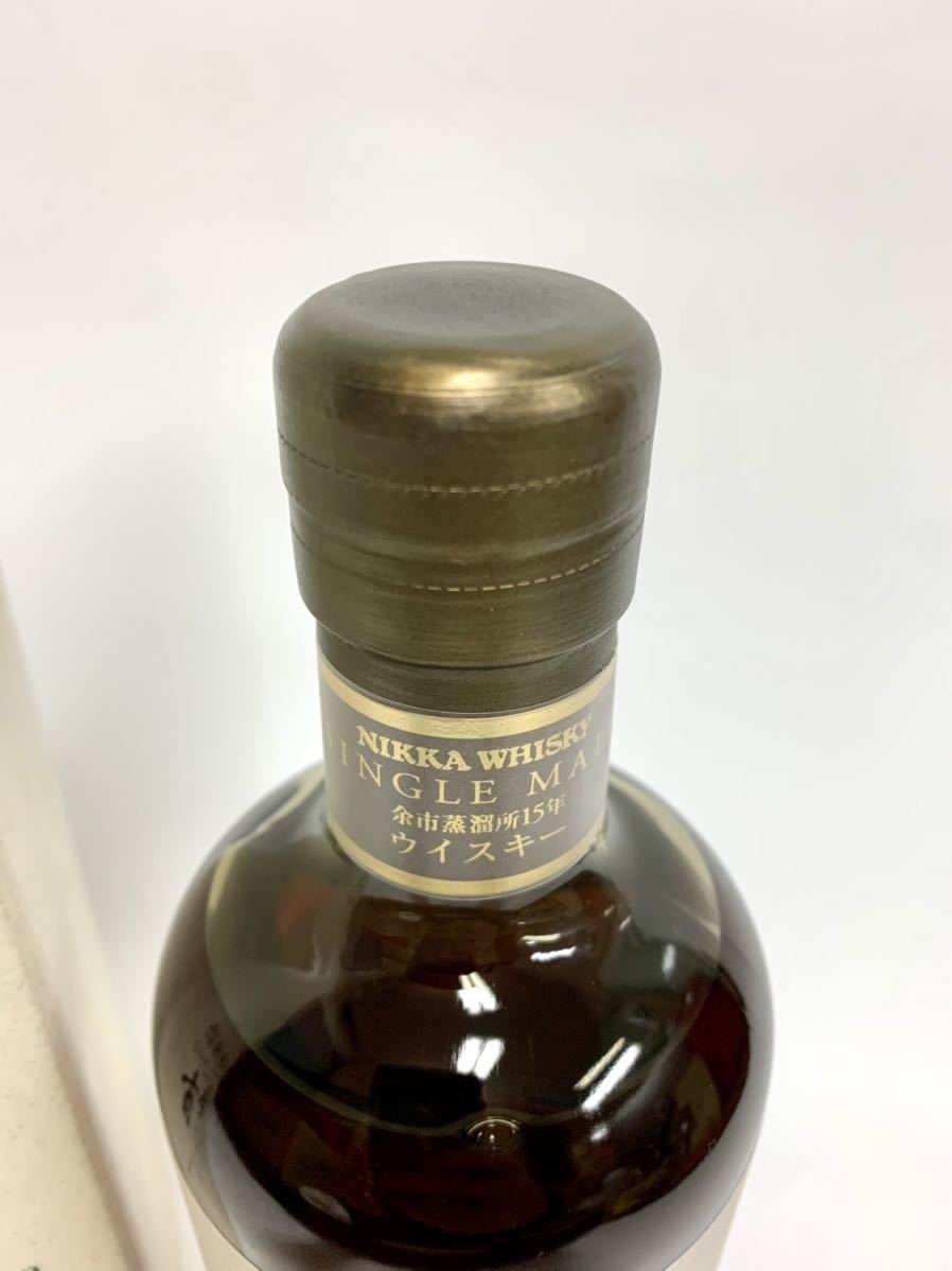 ta110【古酒・未開栓】　余市　15年 　箱付　NIKKA WHISKY 　ニッカ　 ウイスキー　 古酒 　食源探訪 　シングルモルト_画像3