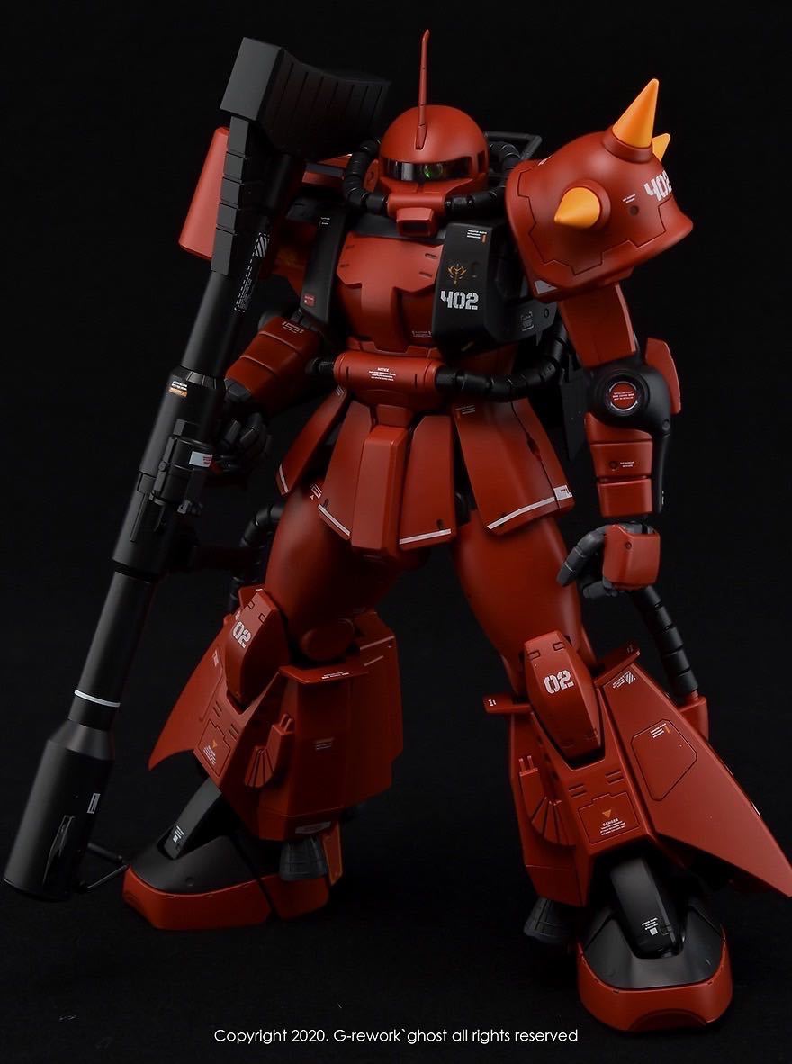 MG 1/100 MS-06R-2 ジョニー・ライデン専用高機動型ザクII Ver.2.0用蛍光水転写式デカール_画像1