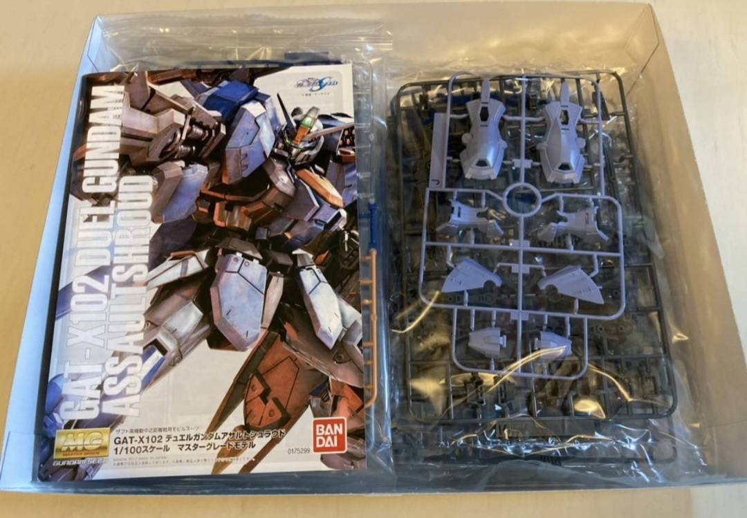 【未使用】BANDAI MG 1/100 GAT-X102 デュエルガンダムアサルトシュラウド 機動戦士ガンダムSEED　プラモデル※未組み立て_画像5