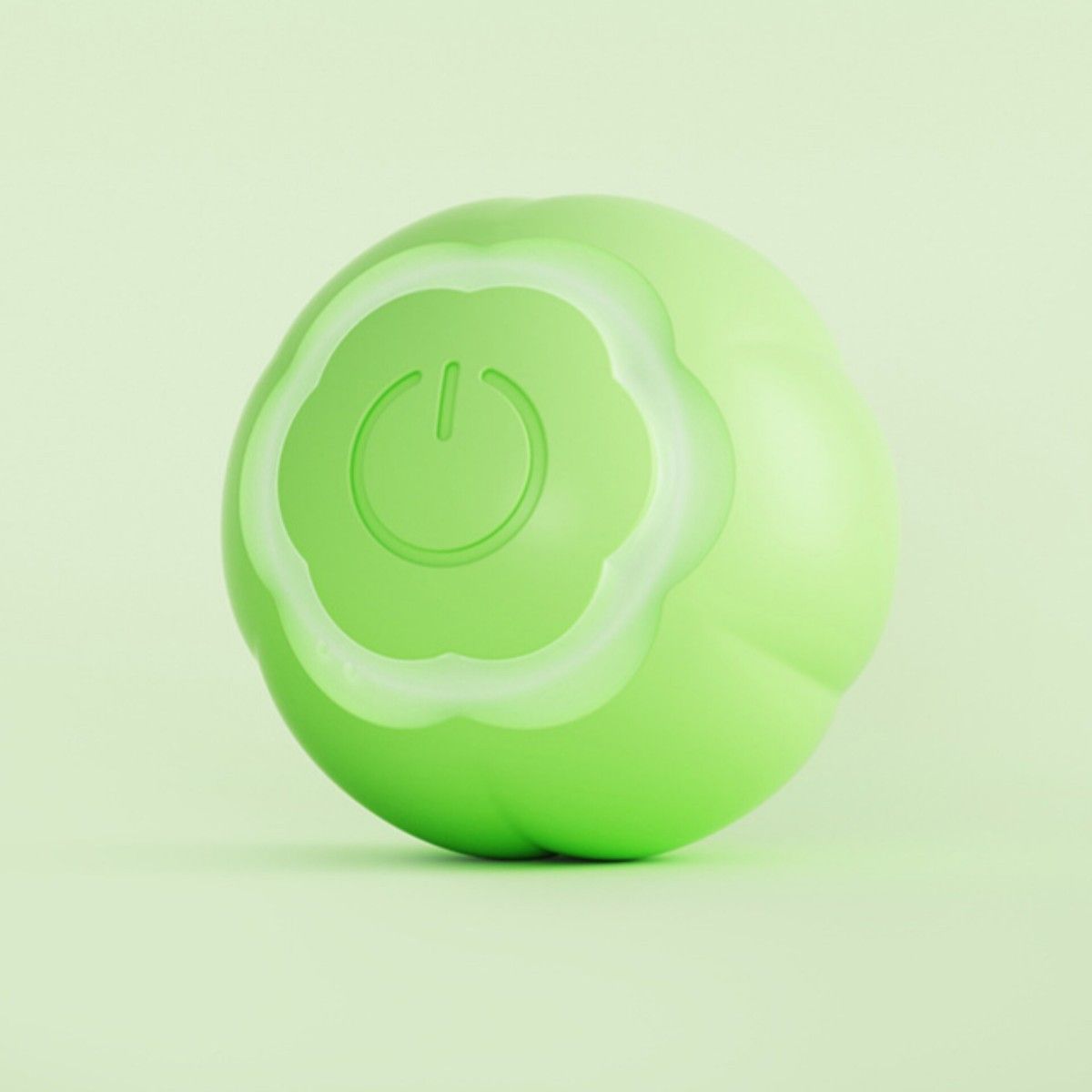 グリーン　猫のおもちゃ　電動自動ボール　光るLED　回転　健康　コロコロ　　運動