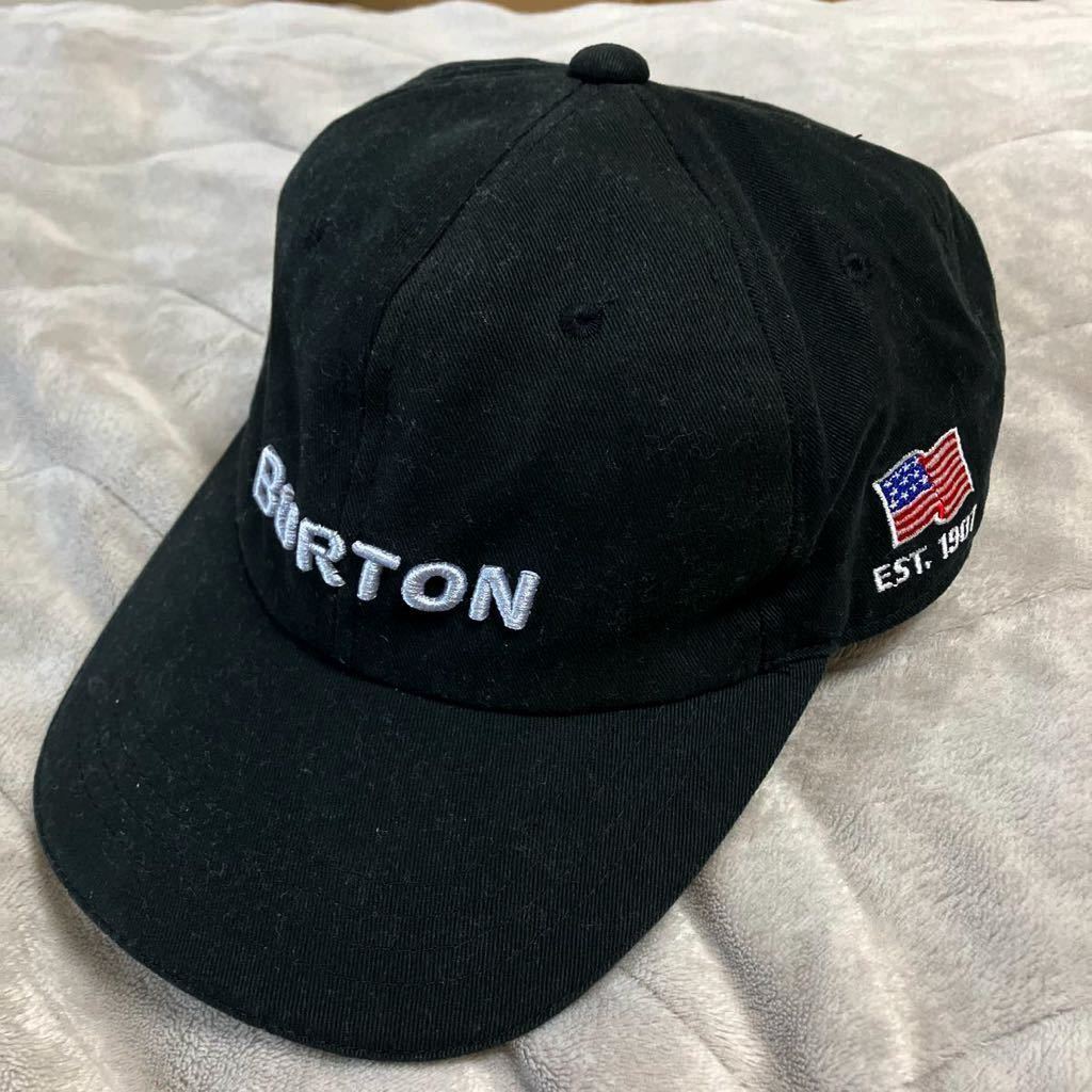 BURTON バートン EST.1907 USA 帽子 キャップ ゴルフキャップ スポーツ レジャー アウトドア ブラック 黒 ゴルフ_画像1