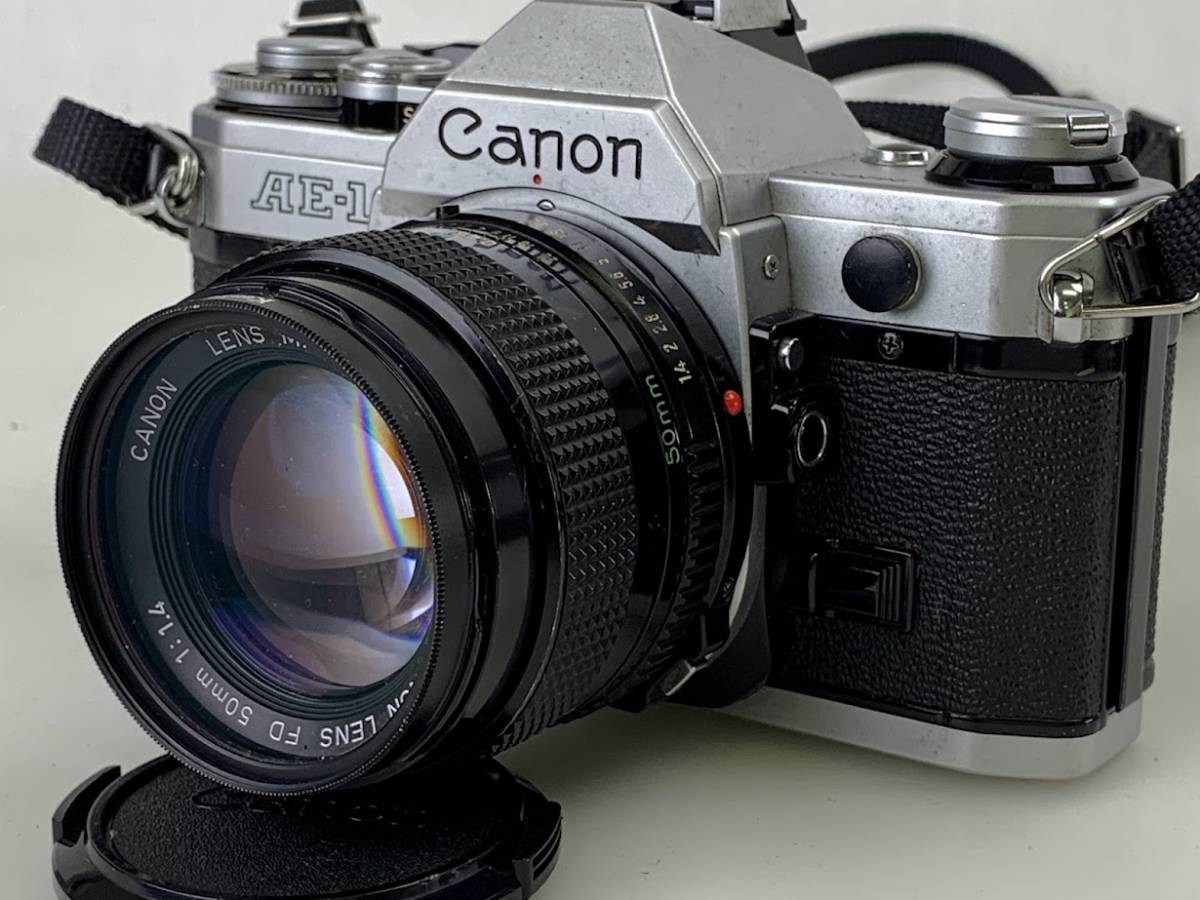 1円出品】K2199 Canon キャノン キヤノン AE-1 フィルムカメラ レンズ