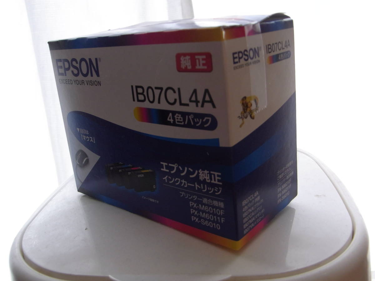 エプソン　純正プリンターインク　箱のみ開封済　IB07CL4A（4色パック）_画像1