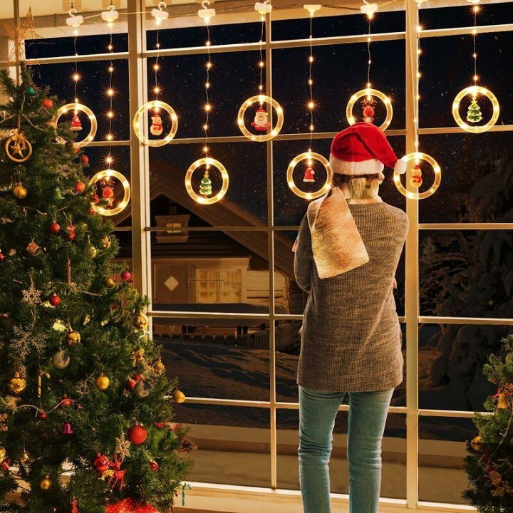 クリスマス かわいいマスコット LEDライト USB給電 サンタクロース トナカイ クリスマスツリー クリスマスパーティー デコレーション_画像5