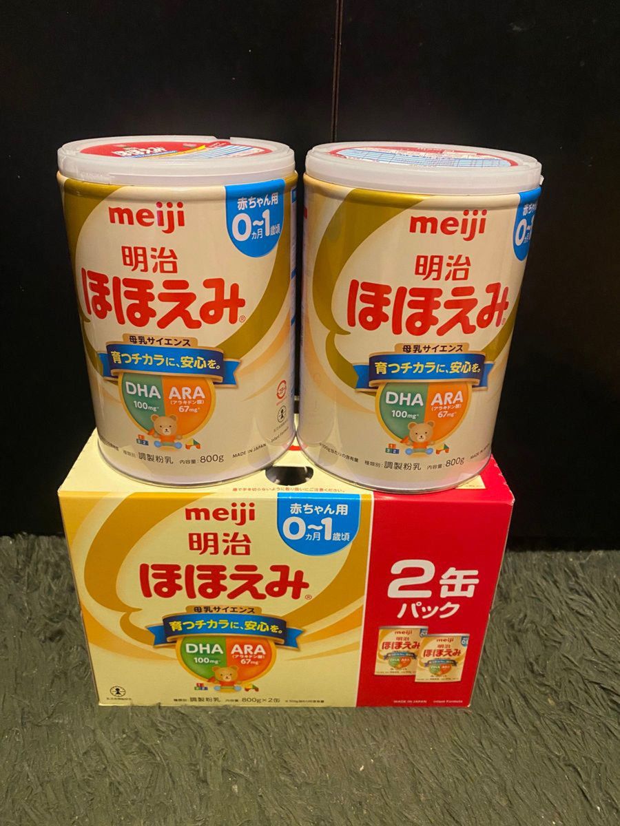 明治 ほほえみ 800g 2缶入 × 1箱 バラ2缶（合計 4缶) Yahoo