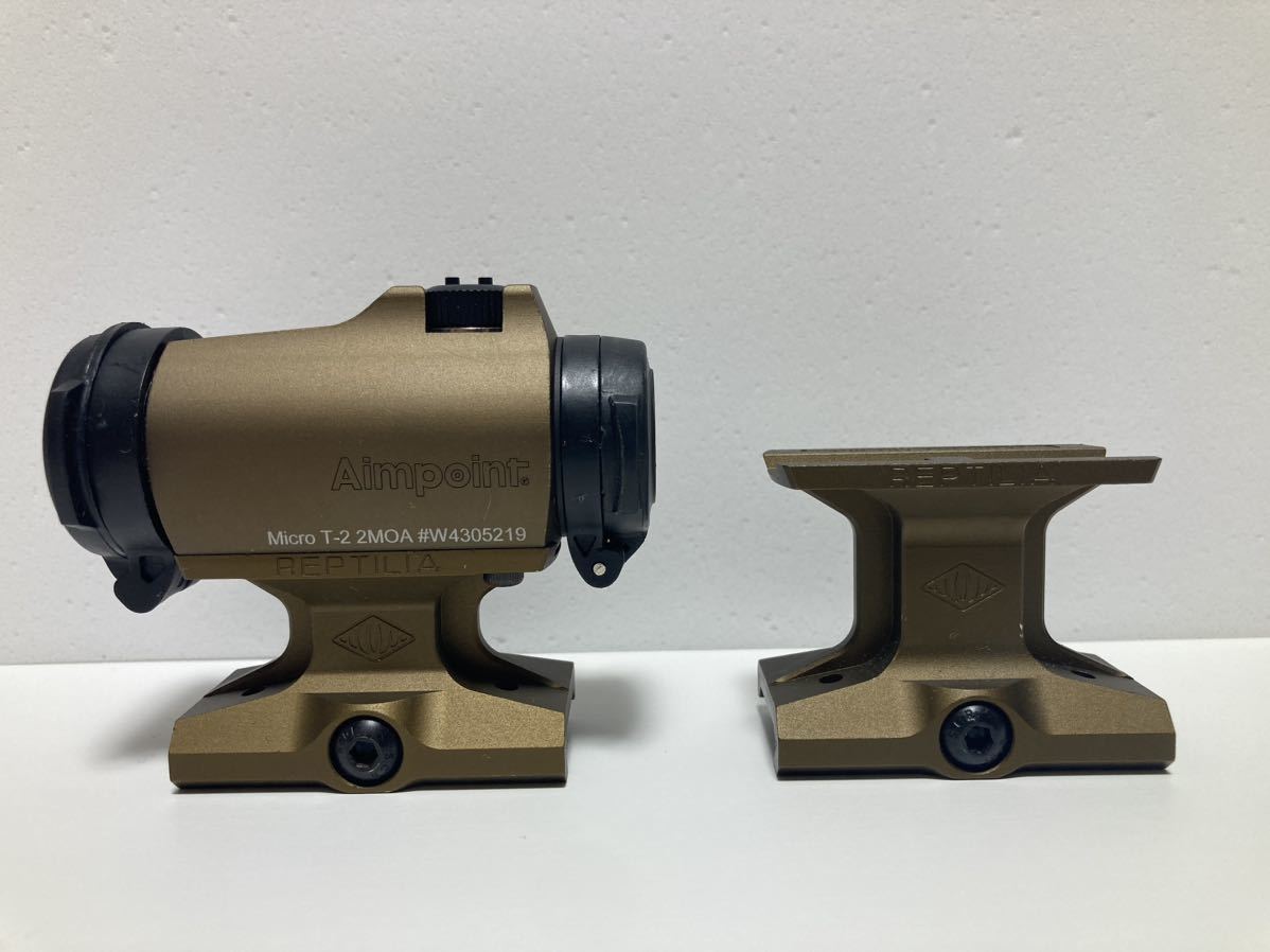 Dmag t2タイプ FDE ドットサイト reptiliaタイプ マウントセット Dmag t2タイプ FDE ドットサイト reptiliaタイプ マウントセット