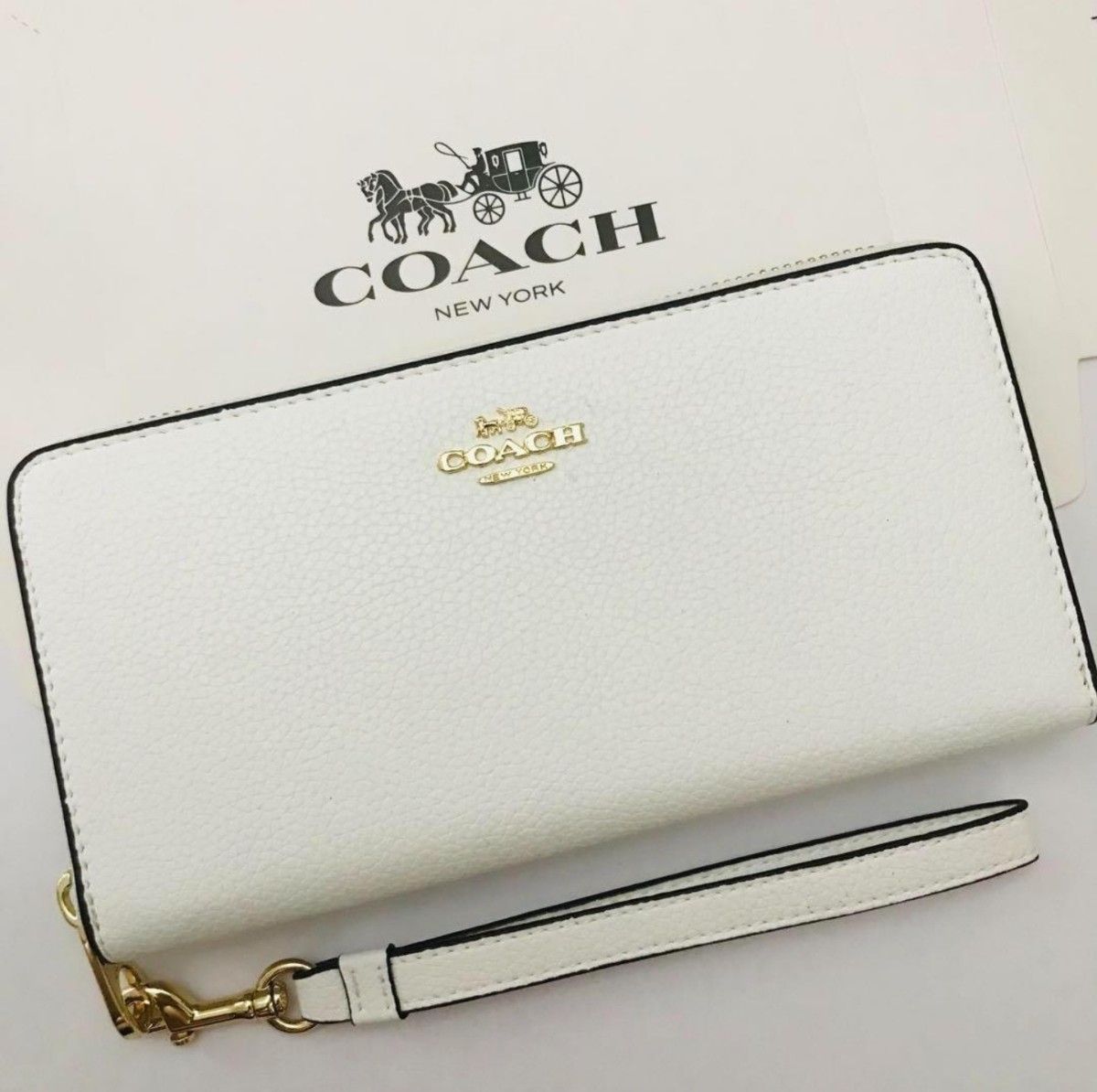 COACH コーチ長財布 レディースのホワイト色新品財布 Yahoo!フリマ（旧）-