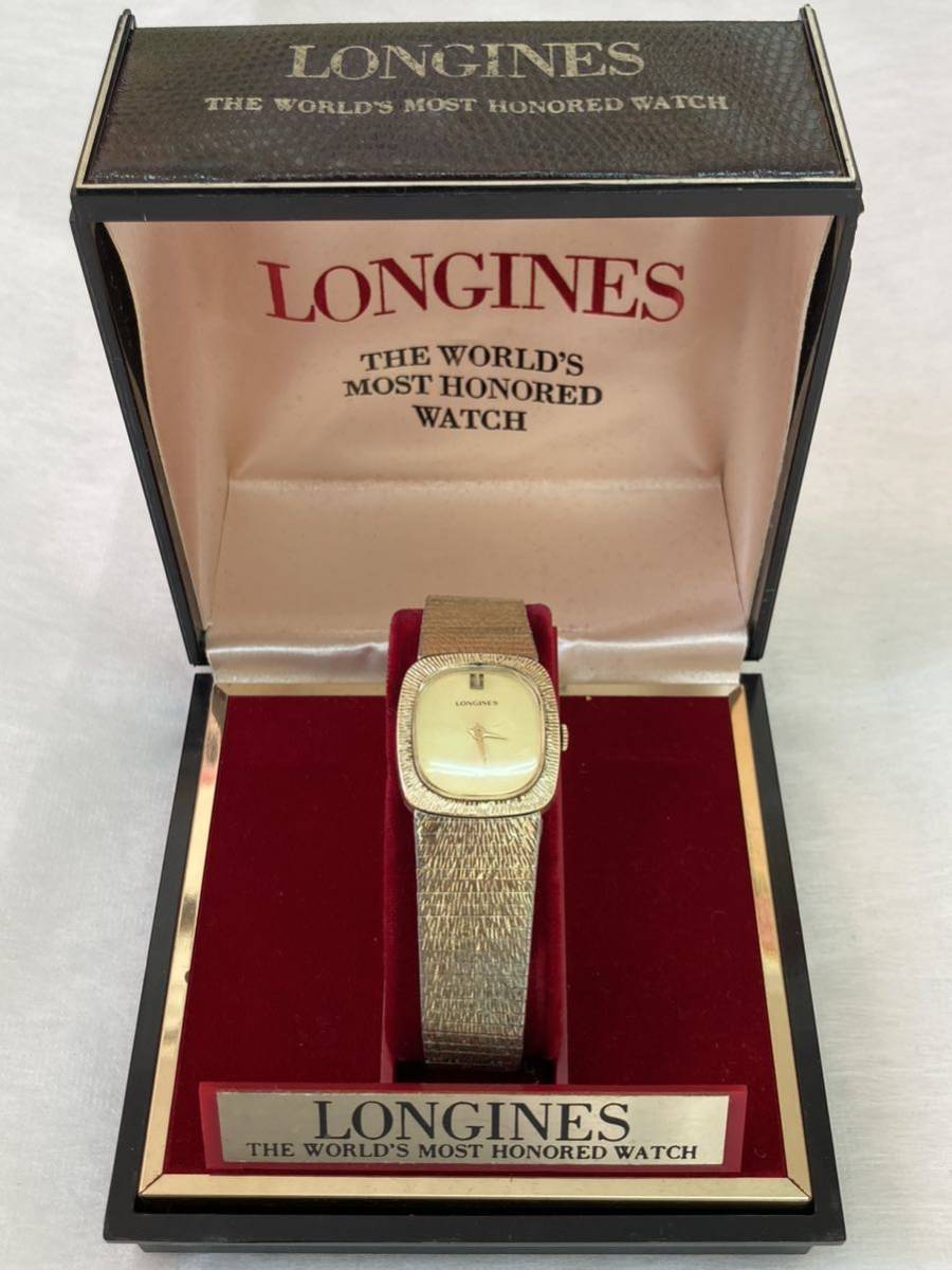  LONGINES ロンジン ゴールド 10k RGP BEZEL 手巻き メンズ 腕時計 ヴィンテージ 専用ケース付き 稼働品 _画像1