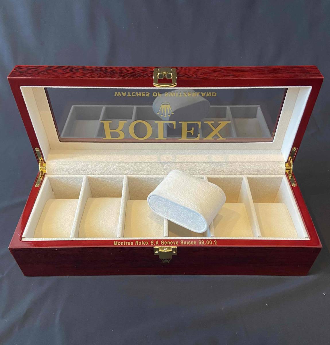 イギリス ROLEX 6本収納 ディスプレイケース チェリーウッド イギリス ROLEX 6本収納 ディスプレイケース チェリーウッド