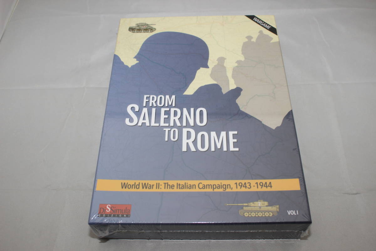 【本日特価】 SALERNO (Dissimula)FROM TO サレルノからローマまでの作戦級、日本語訳付、未開封新品 ROME ウォーゲーム