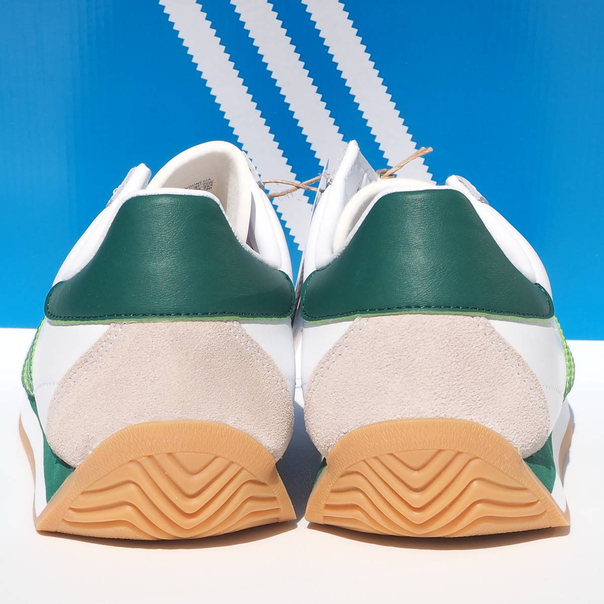 デッド!! 希少!! 新品 US 9 1/2 / 27,5cm 日本企画 2020年製 adidas カントリー COUNTRY OG 白ｘ緑 レザー 天然皮革_画像5