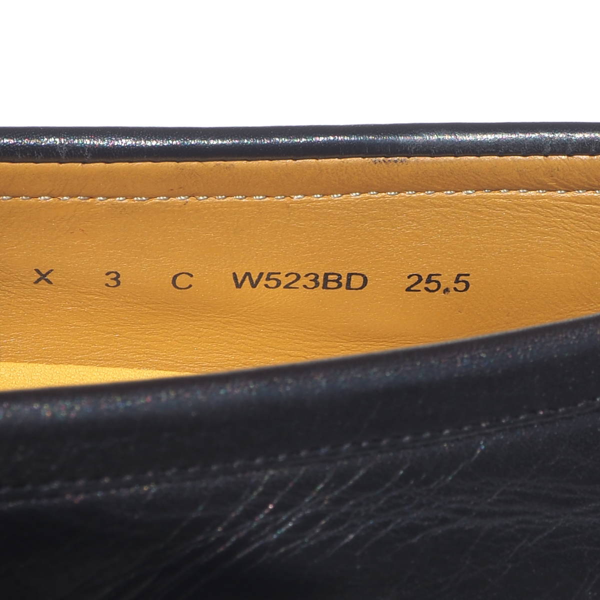 状態良好 25,5cm REGAL リーガル W523 インペリアルグレード ローファー スリッポン ブラック 革靴 日本製 高級 ドレスシューズ_画像8