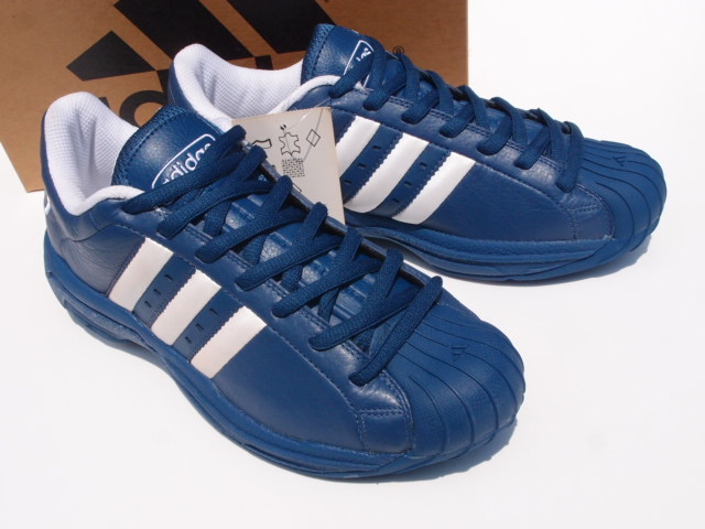 デッド!! 新品 26,5cm USA限定 01年 adidas SUPERSTAR 2G SS 2G スーパースター 青レザー_画像1