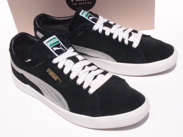 美品!! 27ｃｍ 限定 名作 PUMA SUEDE プーマ スエード 黒 銀