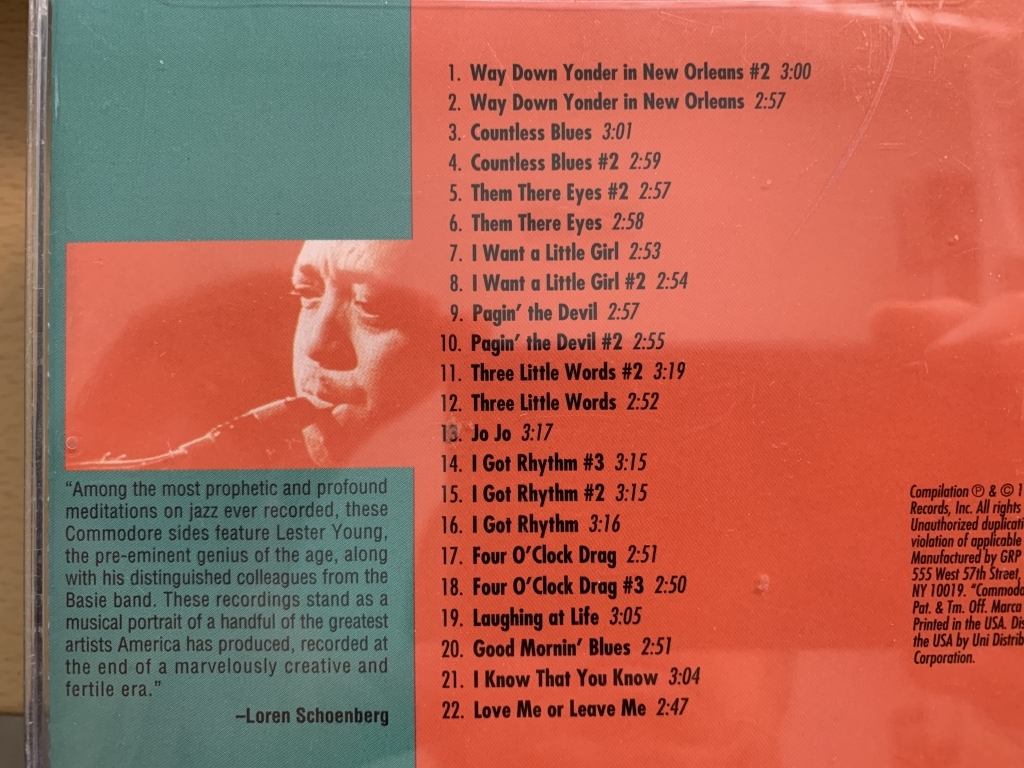 ★☆ Lester Young 『The Kansas City Sessions』☆★の画像2