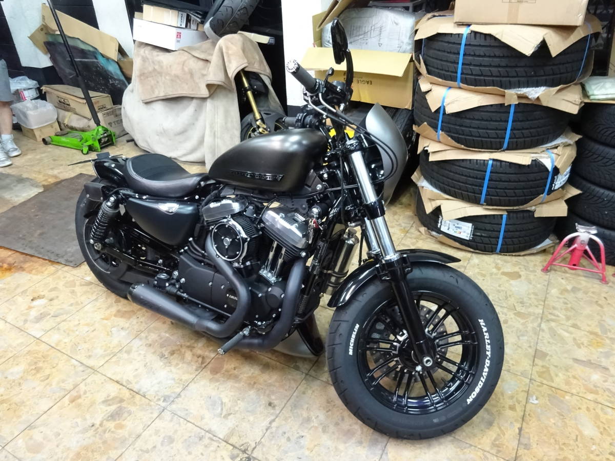 XL1200X пробег 2600km Forty-Eight Forty-Eight 1200cc техосмотр "shaken" R7 год 7 месяц TBR muffler компьютер тюнинг Tokyo Metropolitan area Machida город departure 