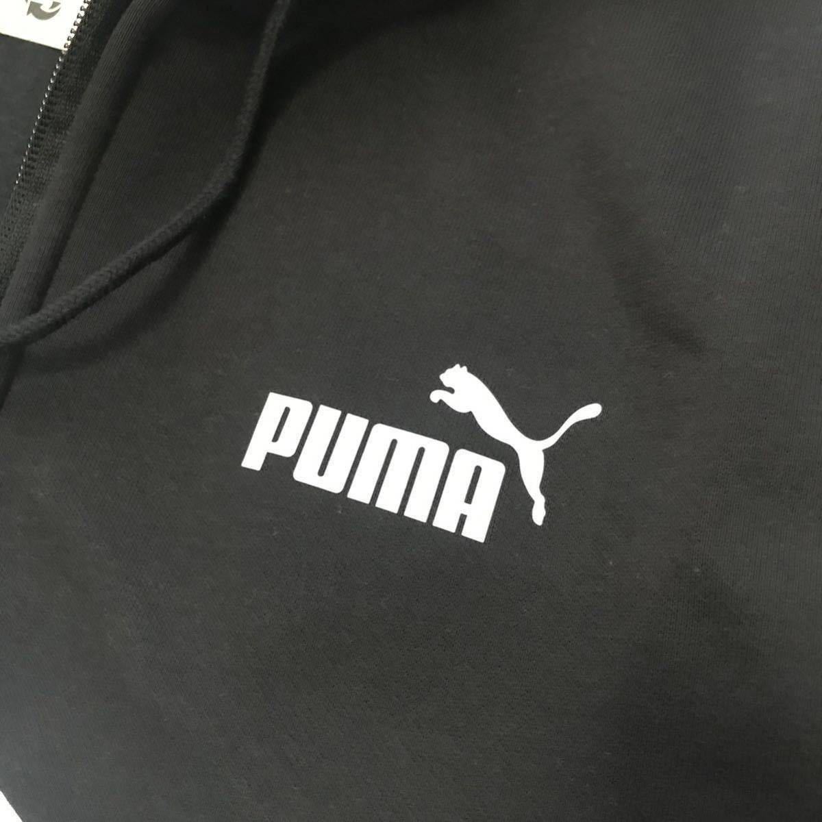 新品【メンズL】ブラック白 プーマ スウェットセットアップ ジャージ 上下セット PUMA POWER キャット スーツ スポーツウェア ゴルフ_画像5