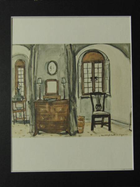 .. height virtue, van rose castle * interior, element . sketch, version on . autograph go in, rare frame for book of paintings in print .., new goods high class frame attaching, condition excellent, free shipping,mori