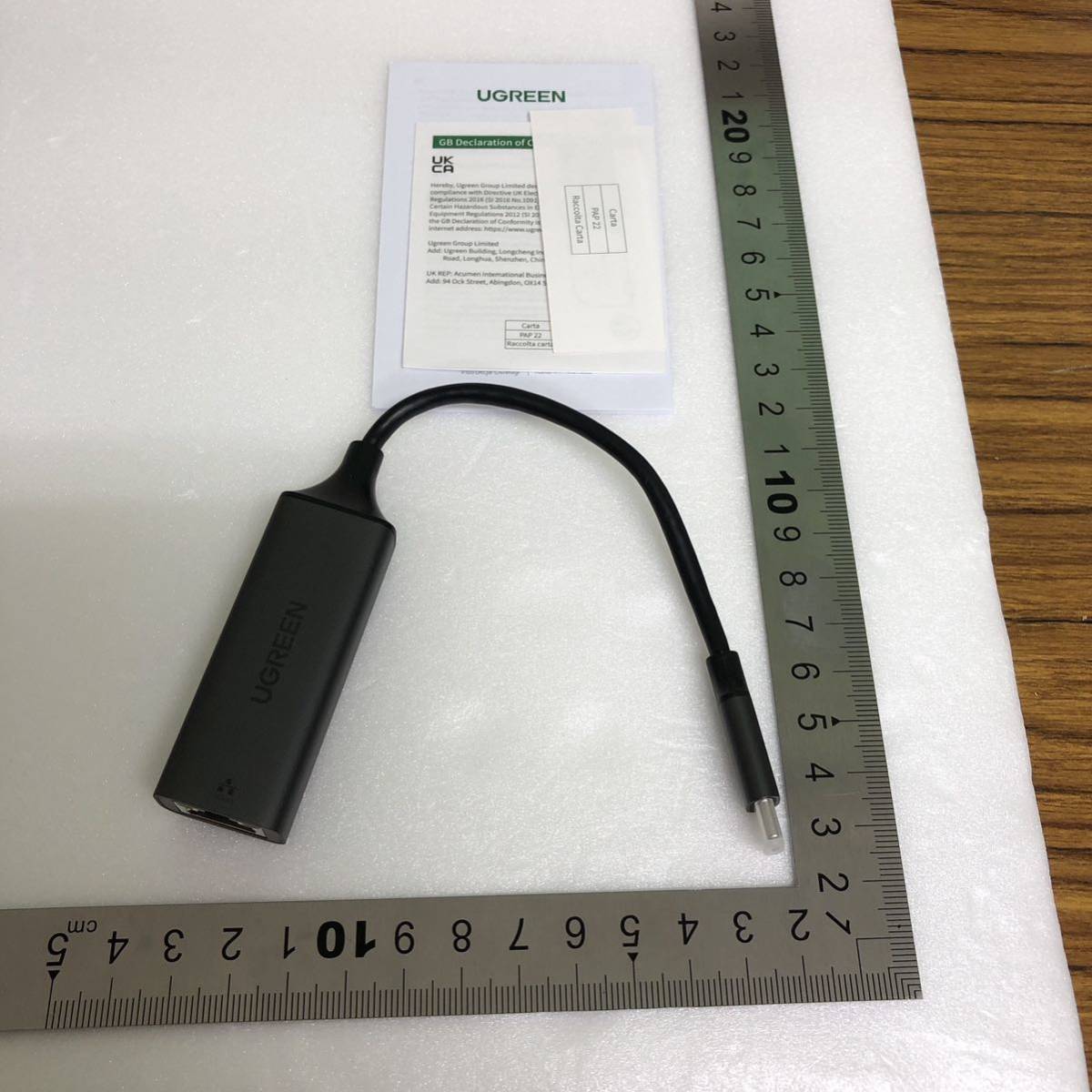 【開封のみ】UGREEN ★USB-C LAN 有線LANアダプター Type-C LAN OTG機能対応 1000Mbps高速 USB-C to RJ45 ギガビットイーサネット 送料込の画像8