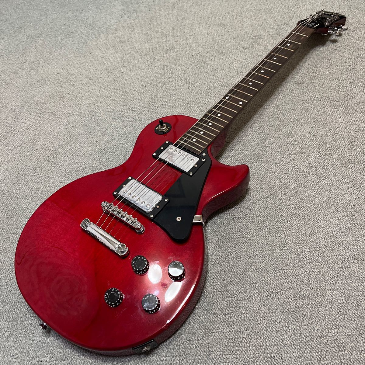 epiphone by Gibson LesPaul studio エピフォン　ギブソン　レスポール　スタジオ　ジャンク扱い　エレキギター Les Paul ワインレッド_画像10