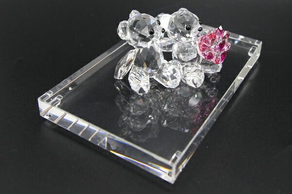  Swarovski орнамент Chris Bear In Love crystal основа маленький 5004526 5105863 прозрачный розовый 