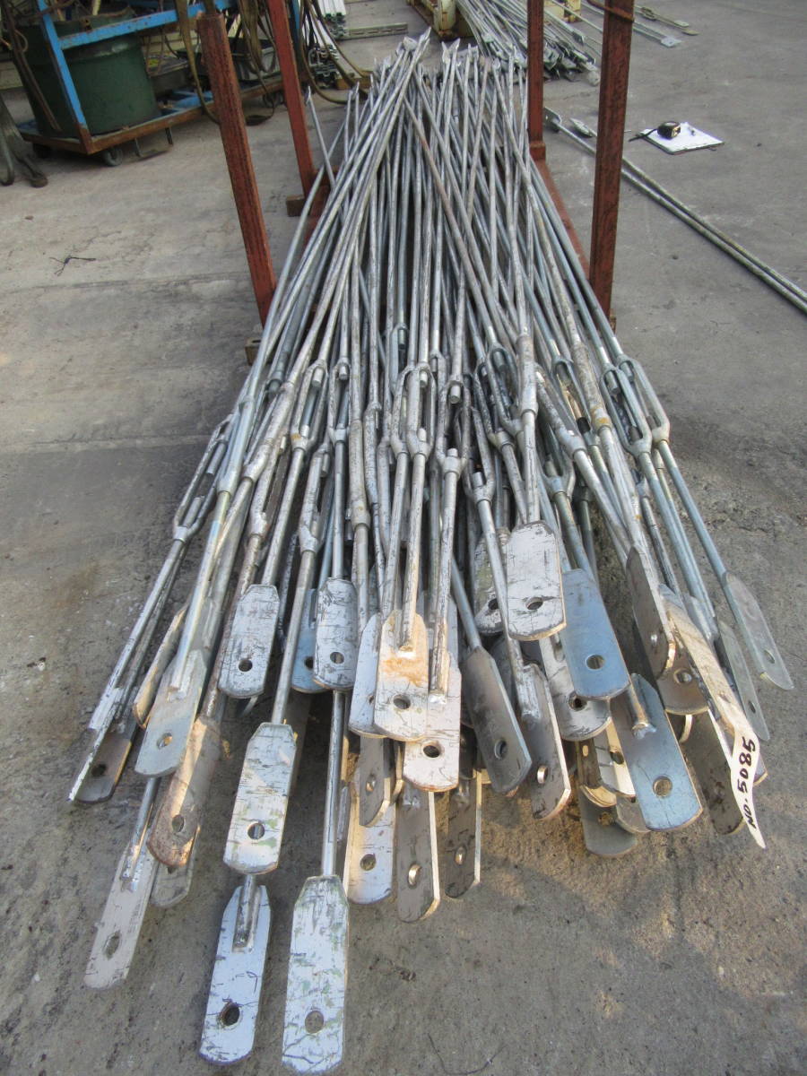  oil .N5085 Turn buckle ... rebar brace enduring power wall tie rod construction material construction metallic material enduring . brace Wobble cease iron . warehouse tree structure used Fukuoka 