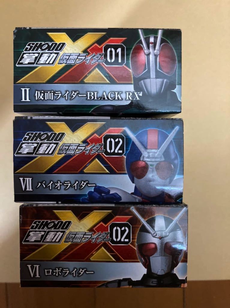 送安 掌動 SHODO-XX ダブルクロス 仮面ライダー BLACK RX ロボライダー バイオライダー ブラック 装動 SO-DO SHODO プラモデル フィギュア_画像3