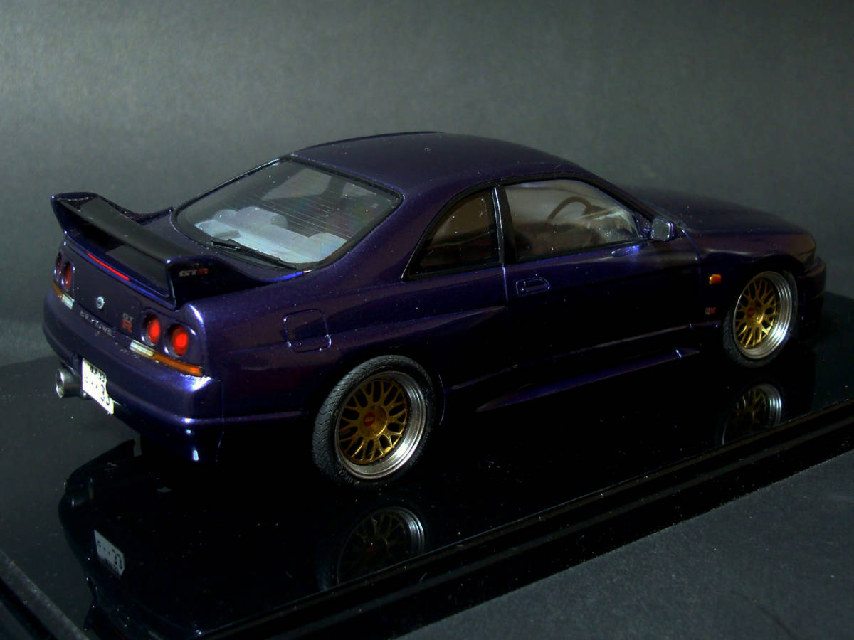  Fujimi 1/24 Nissan Skyline GT-R V-spec (R33 type ) custom midnight лиловый 