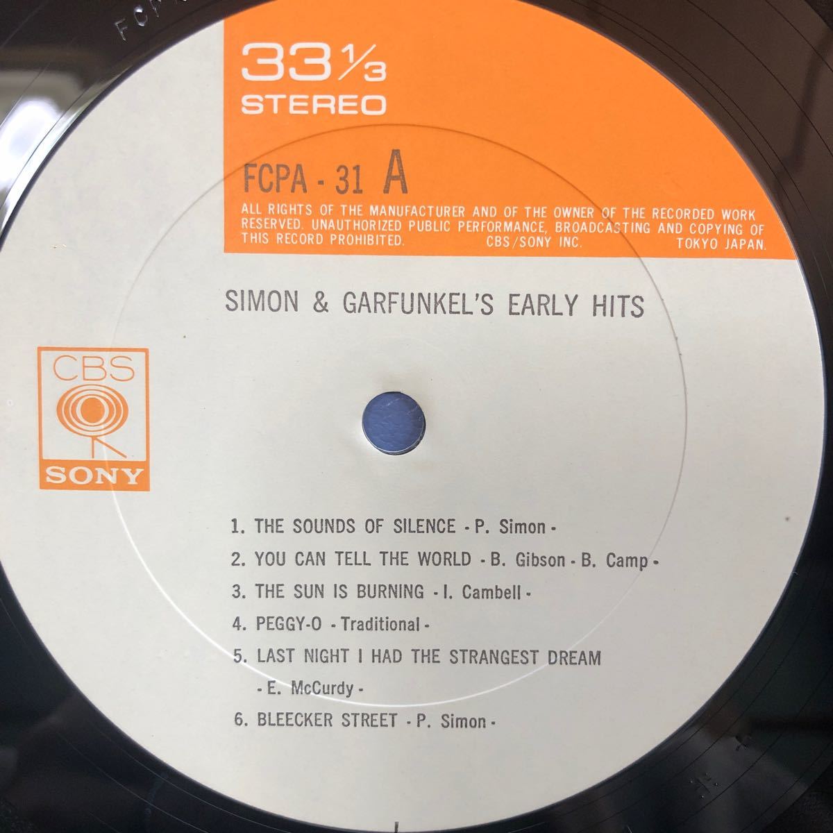 サイモン&ガーファンクル Simon&Garfunkel’s Early Hits LP レコード 5点以上落札で送料無料Vの画像4