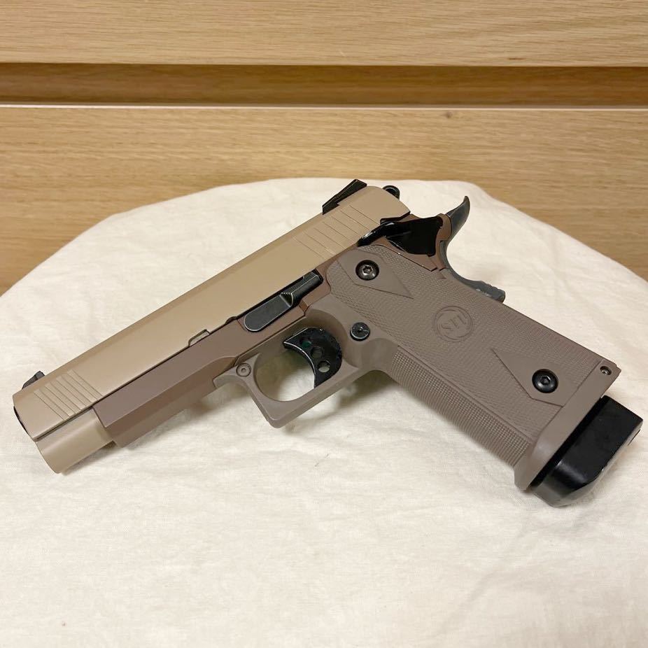 東京マルイ ハイキャパ 4 3/5 1 カスタム品 デザートウォーリア 東京マルイ ハイキャパ 4 3/5 1 カスタム品 デザートウォーリア