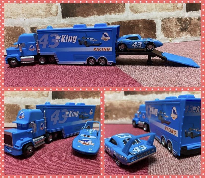 マック トラック トレーラー キング　ダイナコ　カーズ2台セット　マテル　ディズニー　ピクサー　_画像1