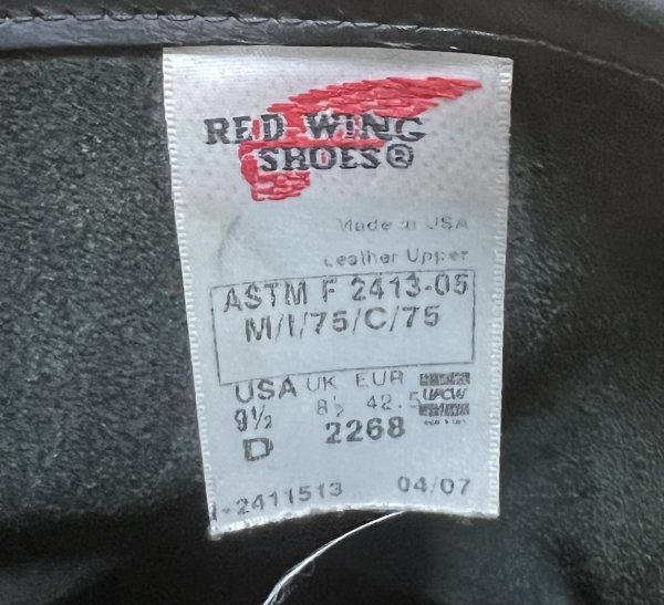 USA製 REDWING レッドウィング 2268 エンジニア ブーツ ⑧_画像10