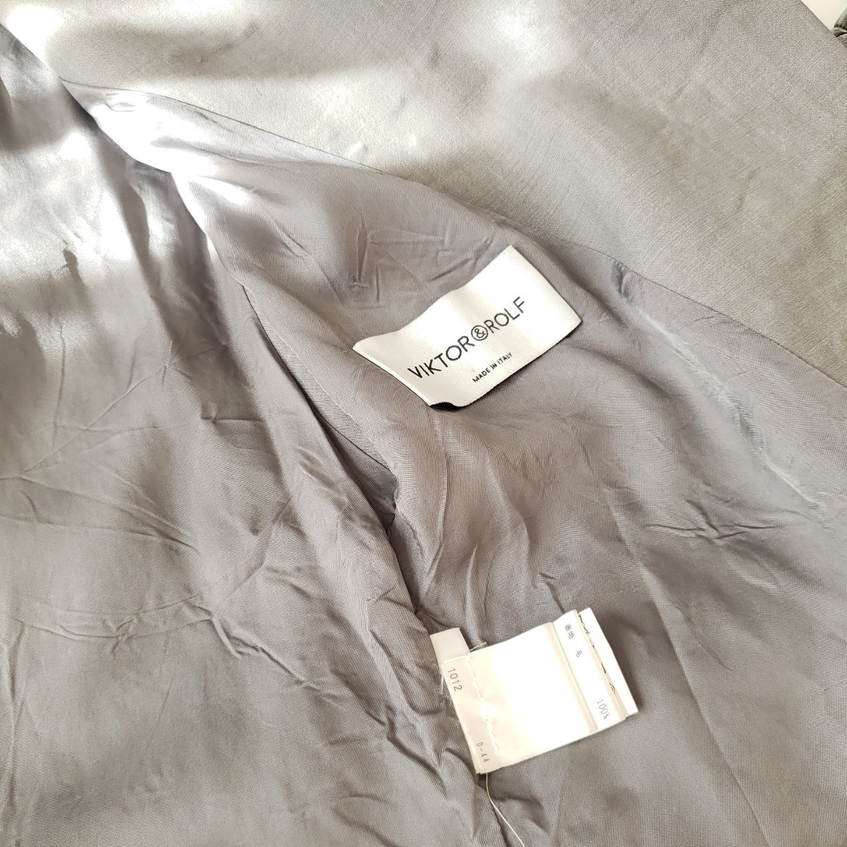 VIKTOR&ROLF талия ремень имеется лучший шерсть серый Италия производства 