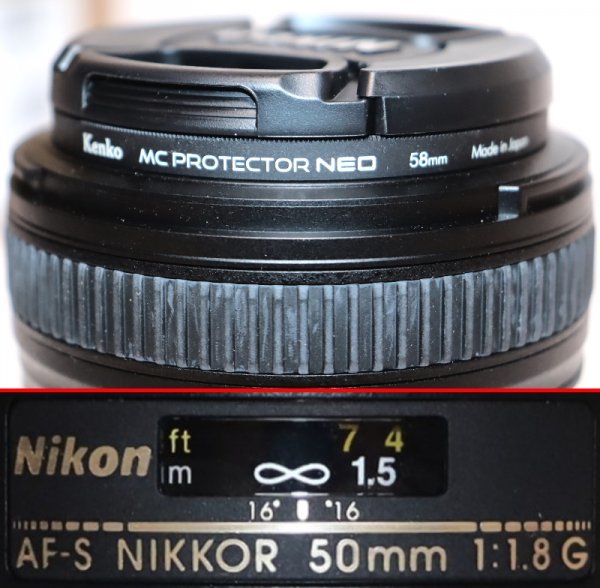 【A06381】カメラ ニコンのレンズ【Nikon AF-S NIKKOR 50mm 1:1.8 G】_画像4