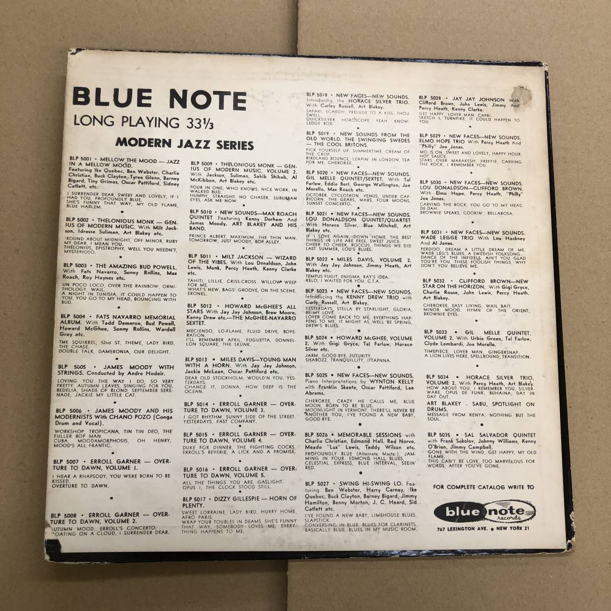 (10inch) Miles Davis - Young Man Eith A Horn Vol.2［BLP5022］アメリカ盤 Blue Note / Lexington DG EAR Flat 9M_画像2