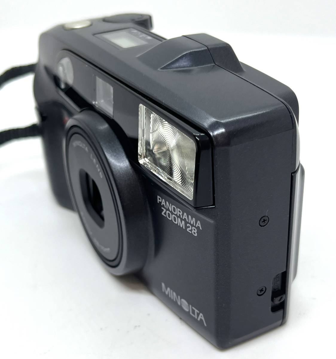 中古　美品　MINORUTA　ミノルタ　パノラマズーム28　フィルムカメラ　ケース　取扱書　リモコン付 可動/2128_画像3