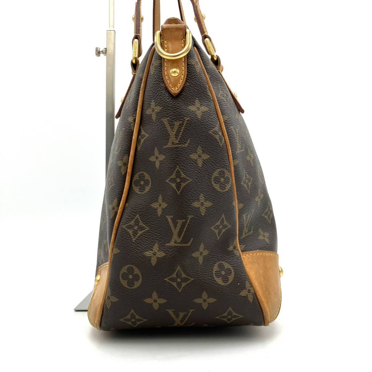 1円■美品■LOUIS VUITTON ルイヴィトン モノグラム エストレーラMM トートバッグ ショルダーバッグ ハンドバッグ レザー ブラウン 肩掛け_画像5