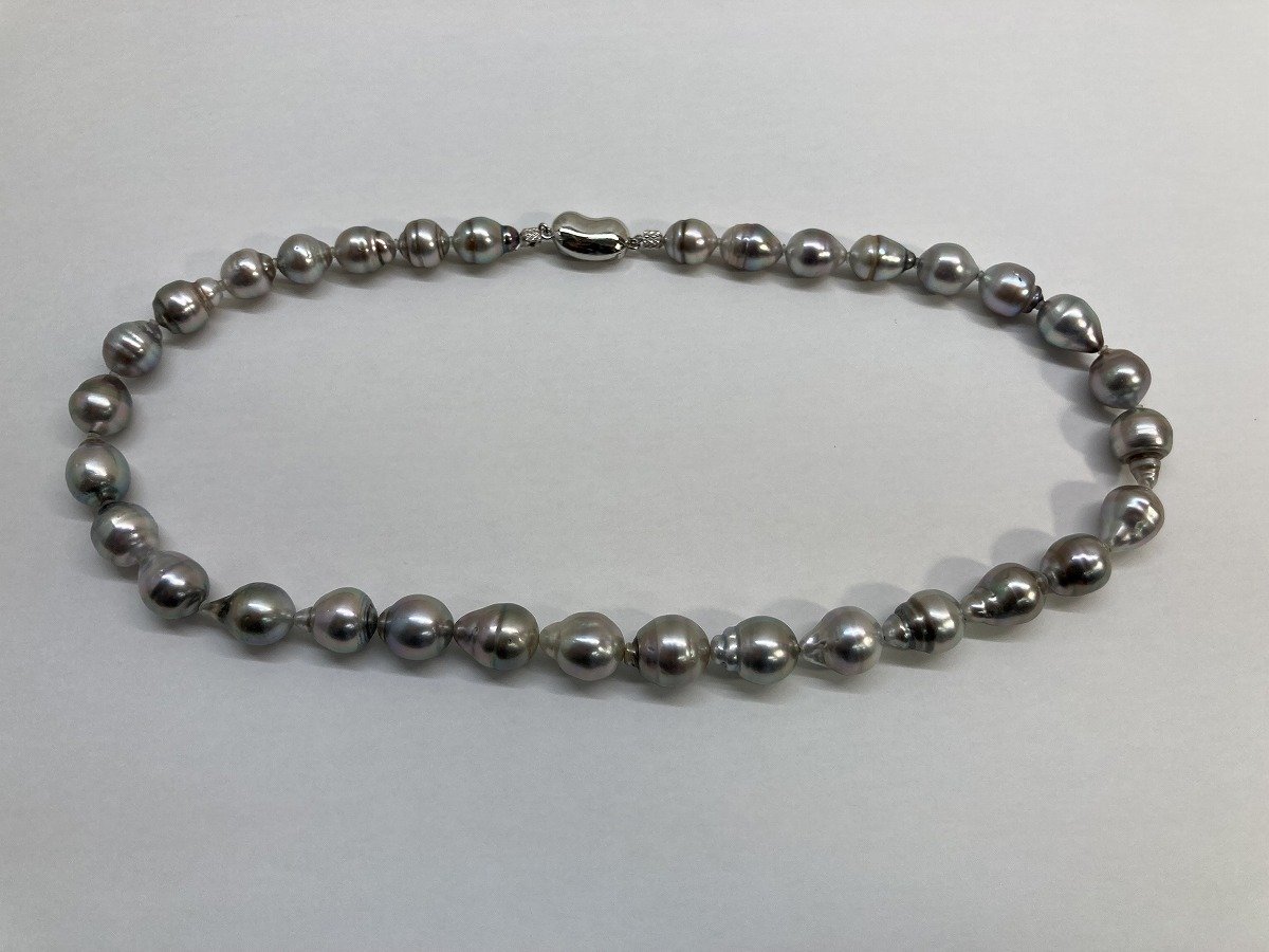 真珠 バロックパール ネックレス 全長約42cm[18398_画像1