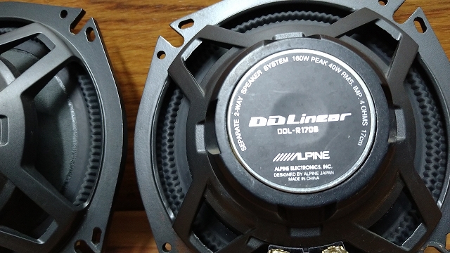 スピーカー DDL-R170S DDLinear アルパイン 　_画像6