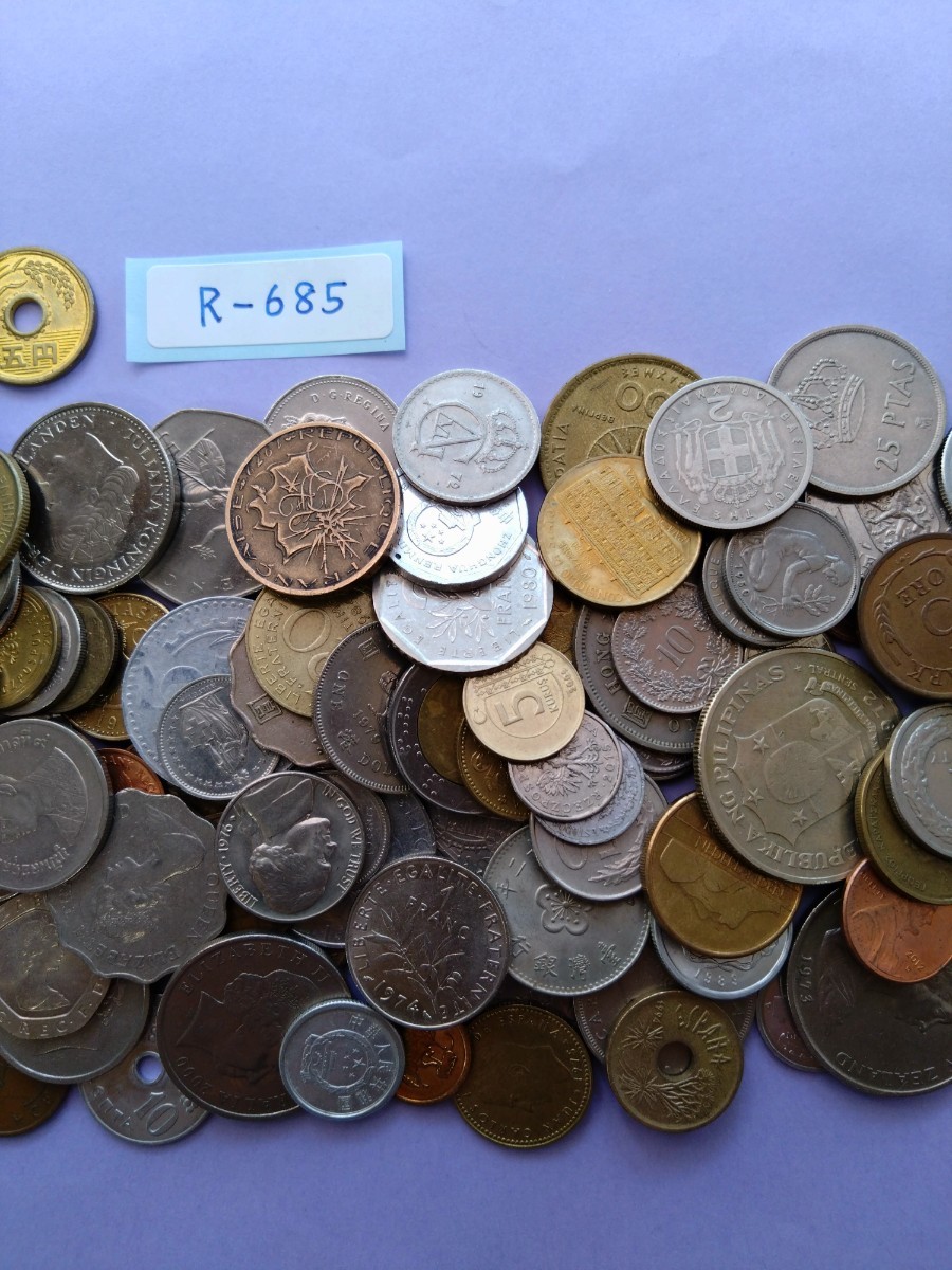 外国コイン　各国コイン　(Rー６８５)　おまとめ　約５７３グラム_画像4