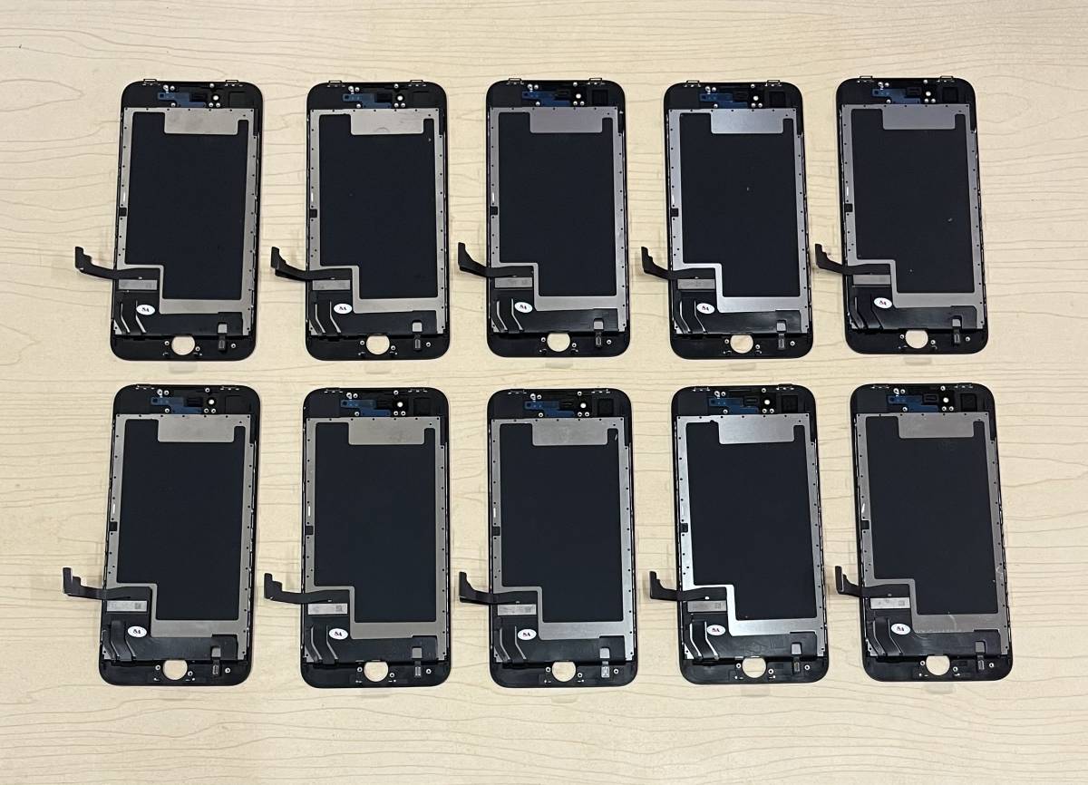 10枚 セット iPhone SE3 ( 2022 ) 黒 未使用【純正再生品 】フロントパネル 画面 液晶 修理 交換 。防水シール付き_画像2