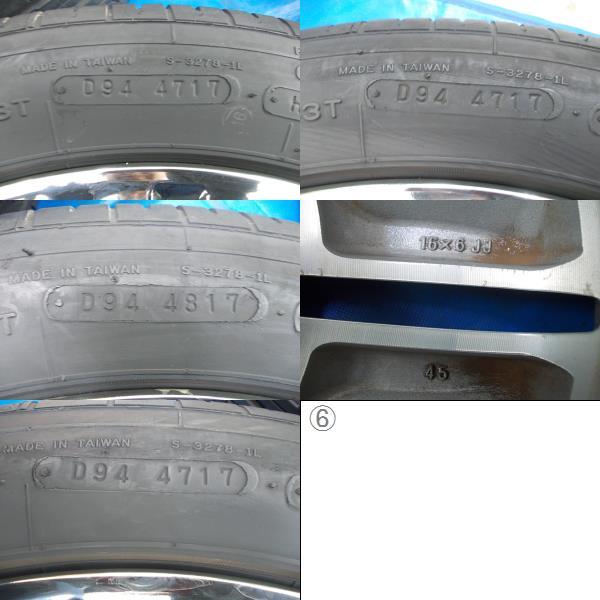 ★中古★C25■25系セレナ■195/60R１6 １6×6Ｊ 114.3　5穴■タイヤ、アルミホイール4本_画像10