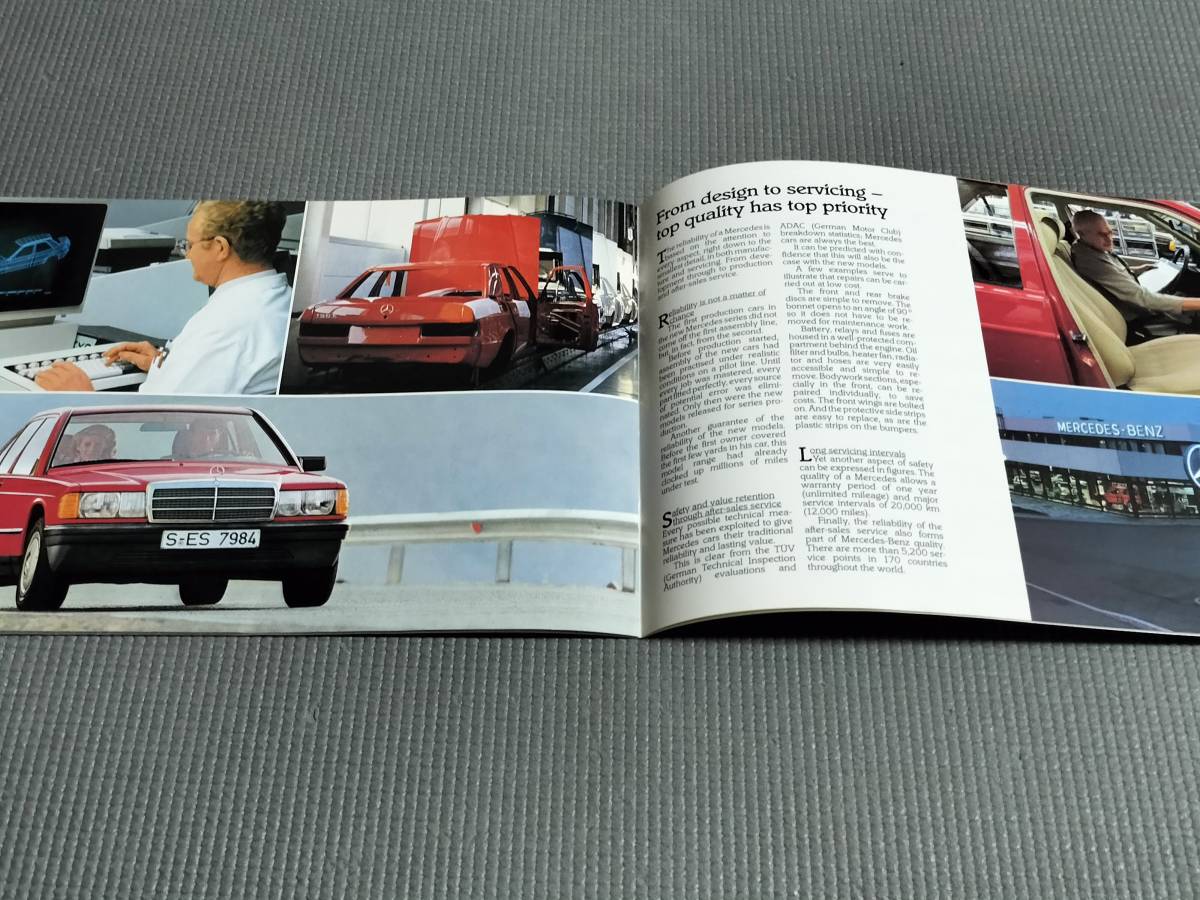  Mercedes-Benz  190E  английский язык  издание  каталог  1983 год  Mercedes-Benz English catalog