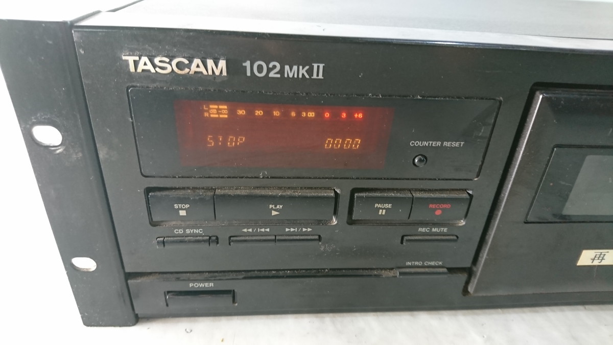 a11-140 ■TASCAM 102 MKⅡ　カセットデッキ　オーディオ機器_画像2