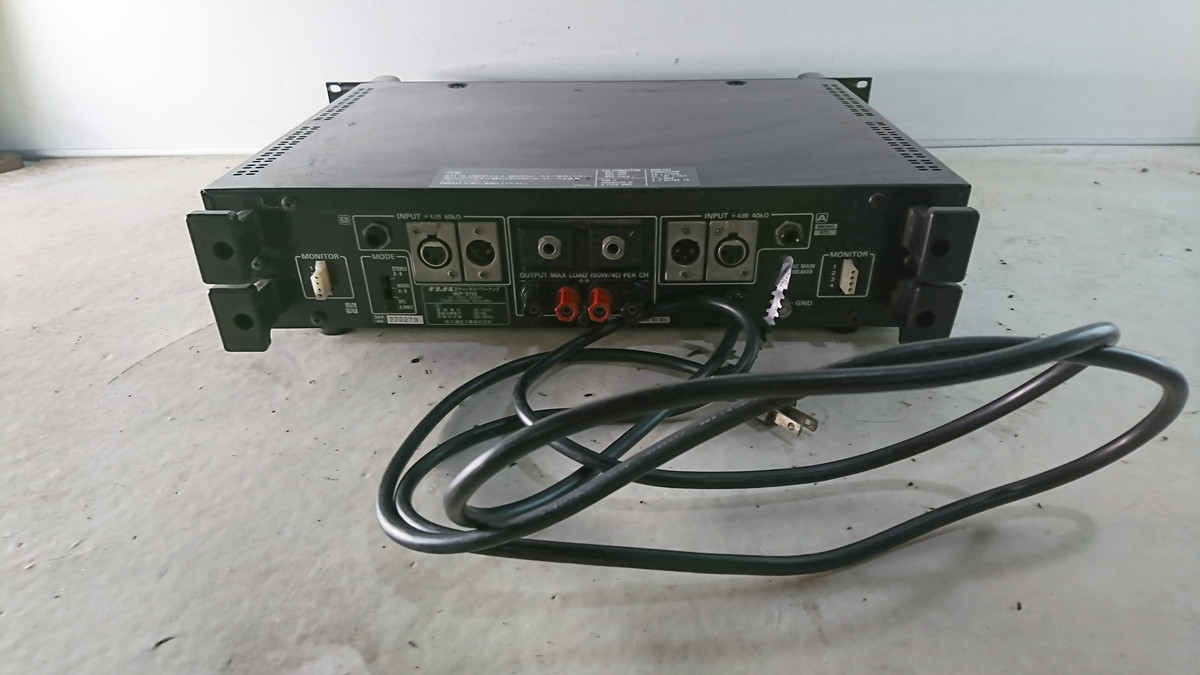 a11-156 ■National ナショナル RAMSA WP-9110 2chパワーアンプ　オーディオ機器_画像7