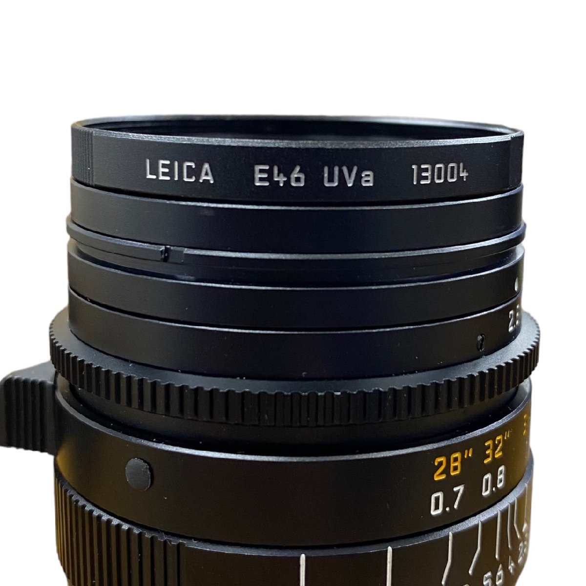 ◆◇◆Leica (ライカ) エルマリート M28mm F2.8 (E46) ブラック レンズ マニュアル 純正フード フィルタ 付き リング 動作確認済み_画像5