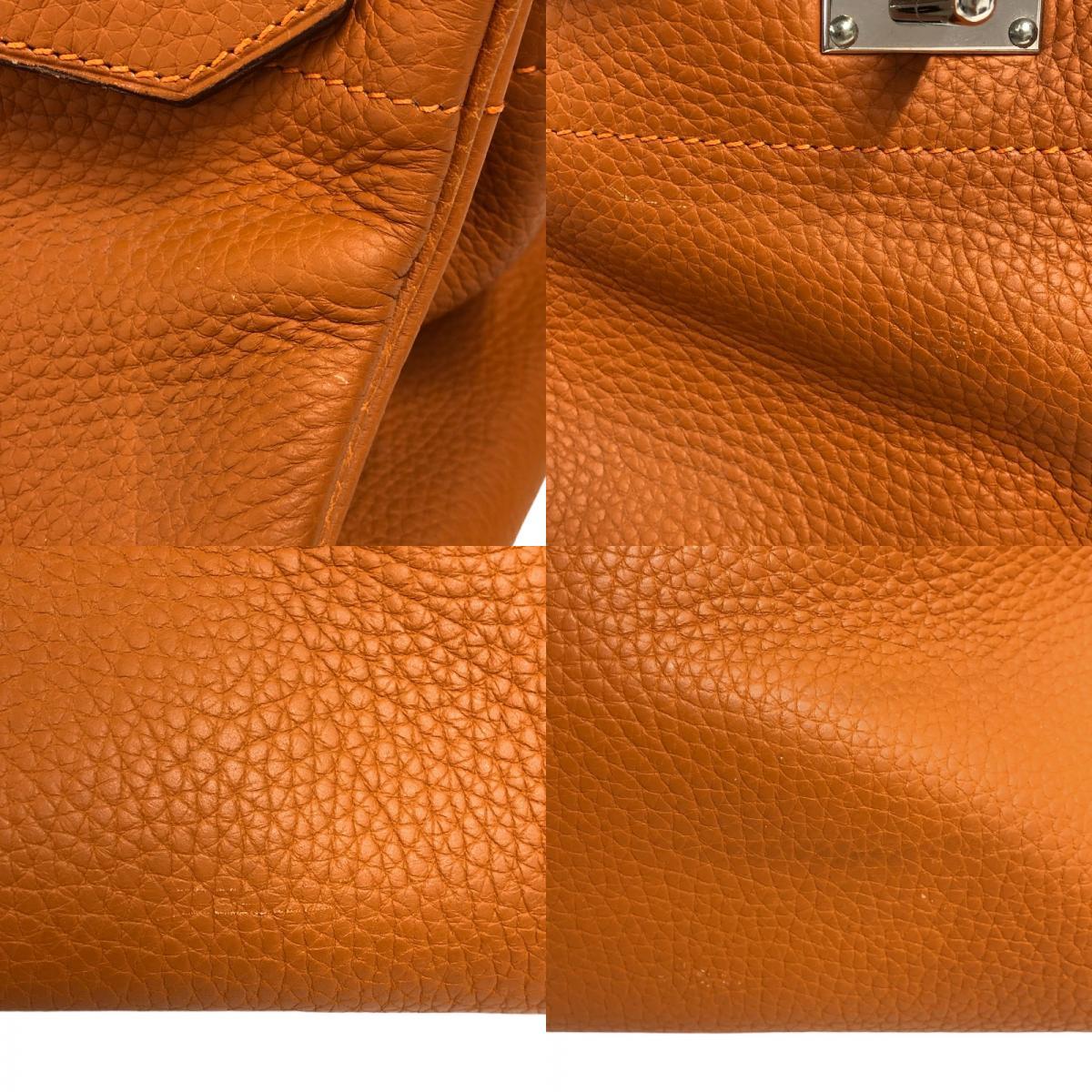 エルメス HERMES ショルダーバーキン □H刻 ポティロン シルバー金具 トリヨンクレマンス ハンドバッグ レディース 中古_画像6